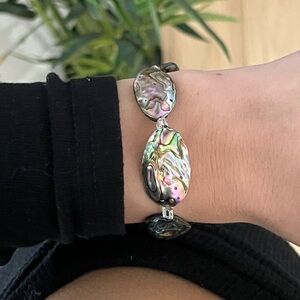 Abalone Shell Bracelet | Handmade Stretch Bracelet